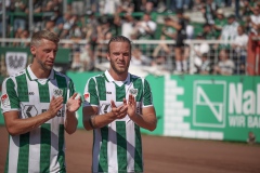 3. Spieltag: Preußen Münster - 1. FC Kaiserslautern 0:1. Marc Lorenz und Jorrit Hendrix.