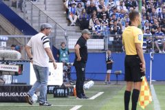 Trainer Sascha Hildmann (Münster), Trainer HSV Steffen Baumgart
Hamburger SV - Preußen Münster 31.08.2024
Foto: S. Sanders