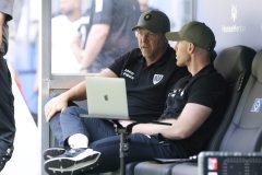 Trainer Sascha Hildmann (Münster), Trainer HSV Steffen Baumgart
Hamburger SV - Preußen Münster 31.08.2024
Foto: S. Sanders