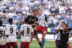 Lukas Frenkert (Münster), Miro Muheim
Hamburger SV - Preußen Münster 31.08.2024
Foto: S. Sanders