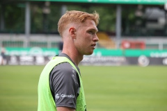 Trainingsauftakt bei Preußen Münster. Neuzugang Luca Bolay.