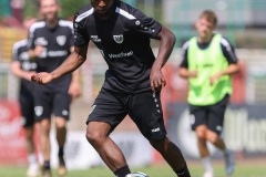 Preußen Münster erstes Training zur Saison 2023/2024
Neuzugang Daniel Kyerewaa
Foto S. Sanders